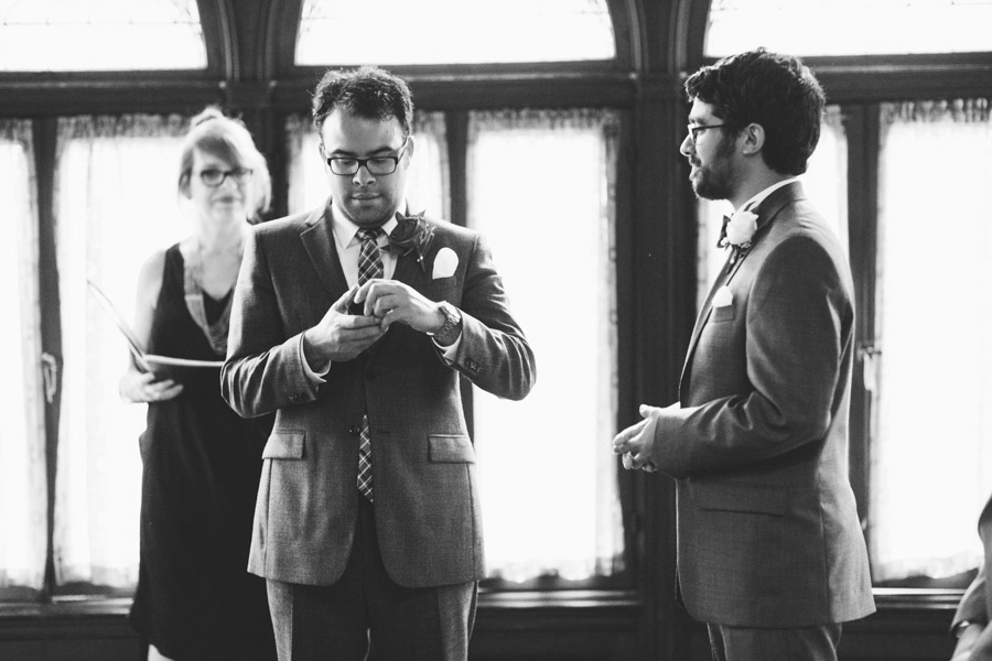 Ceremony, Wedding Ceremony, Suits, Suits and Ties, Bowtie, Ties, Suit and Tie, Black and White, Black and White Wedding Photography, Black and White Photography, Shane Godfrey Photography, Boston Wedding Photography, Boston Weddings, Brooklyn Weddings, City Wedding Photography, City Weddings