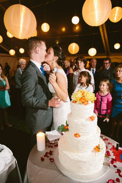 Shane Godfrey Photography, Boston Wedding Photography, DIY Wedding, Backyard Dover Wedding, Backyard Wedding, Wedding Reception, Cake Cutting, Wedding Cake, Bride and Groom